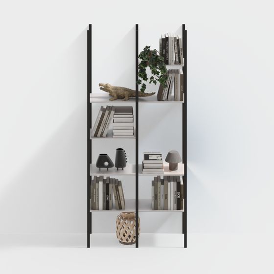 Urban Elegance Bookshelf 3D model