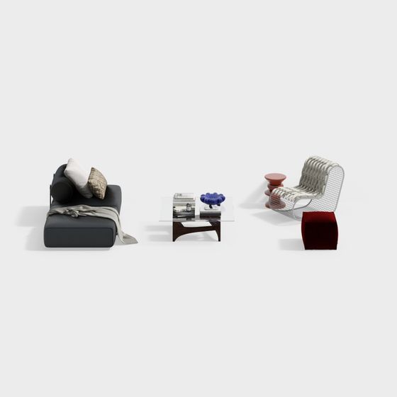Urban Living Room 3D model
