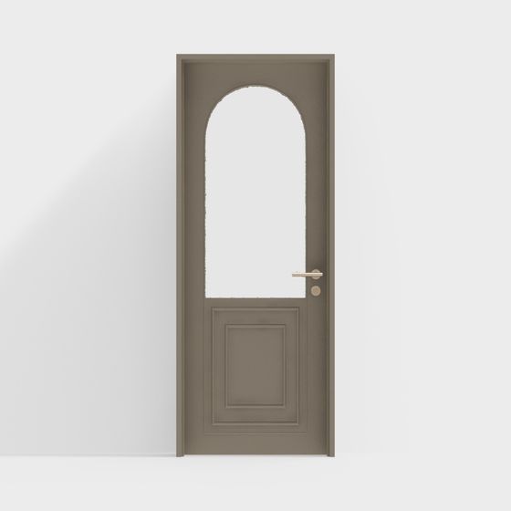 Elegant Arched Door 3D model for Modern Interiors
