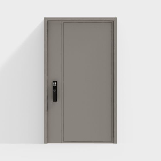 Sleek Minimalist Door 3D model for Urban Designs