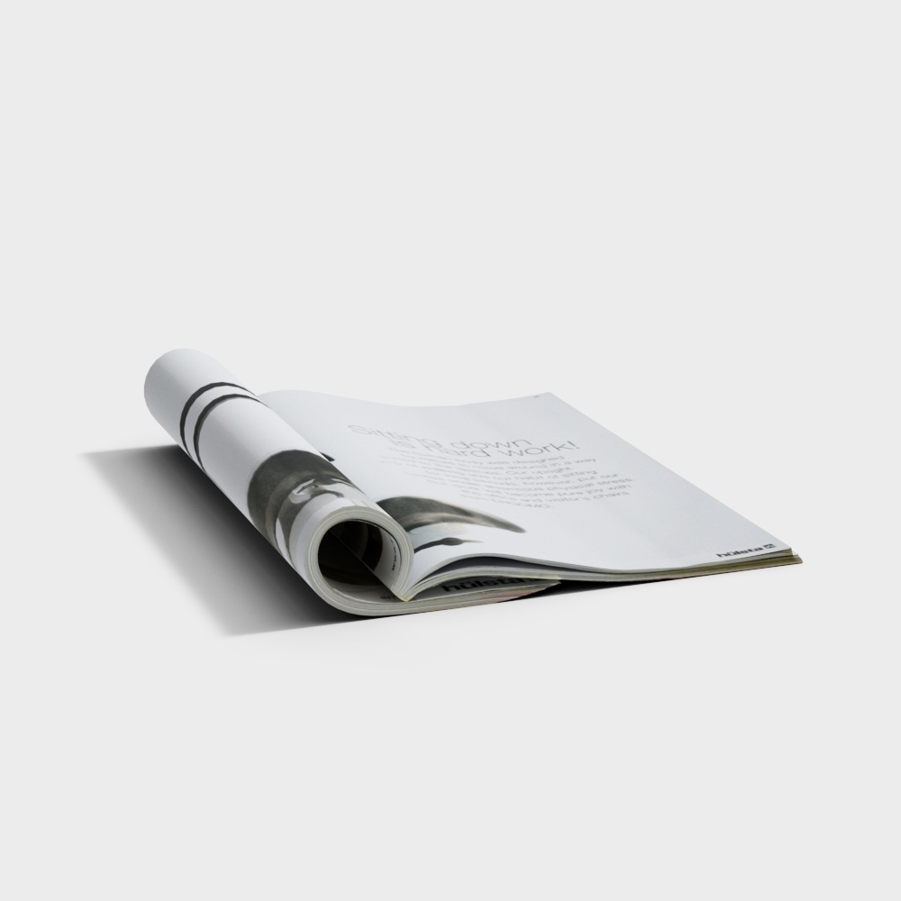 Rolled Magazine 3D model
