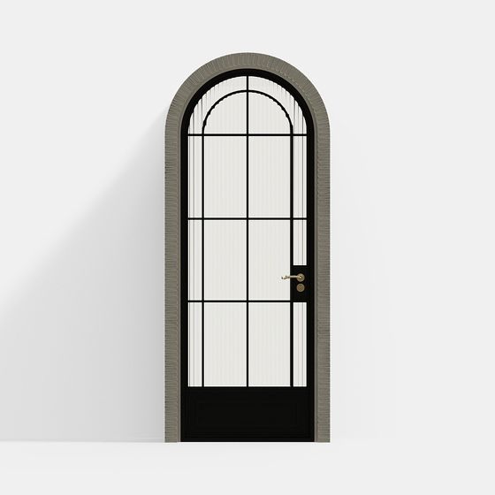 Elegant Archway Door 3D model for Modern Design