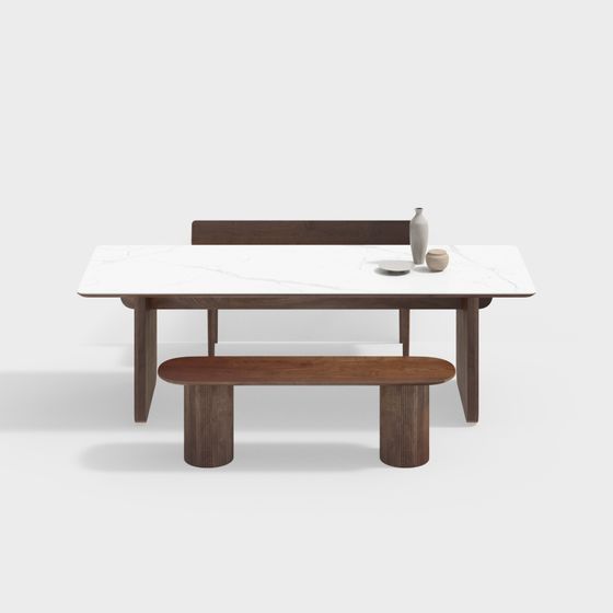 侘寂スタイルのダイニングテーブル＆チェアセット