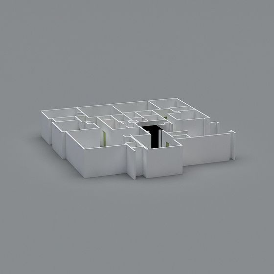 Intriguing Low-Poly Maze 3D Model