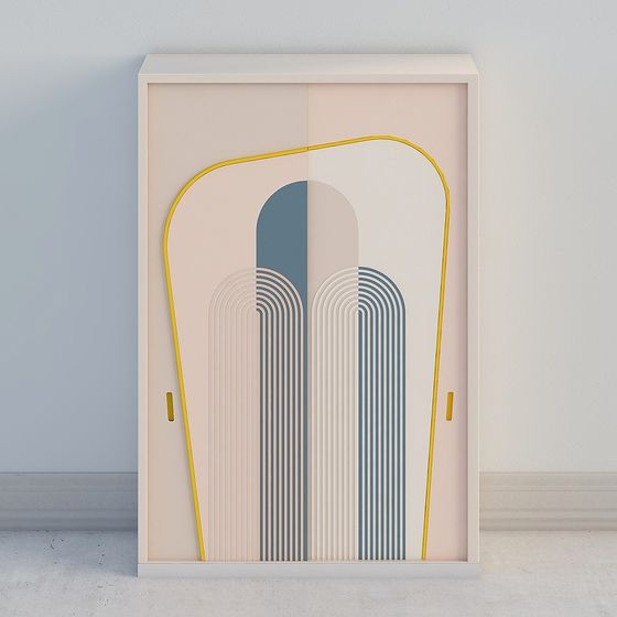 Abstract Geometric Door 3D model