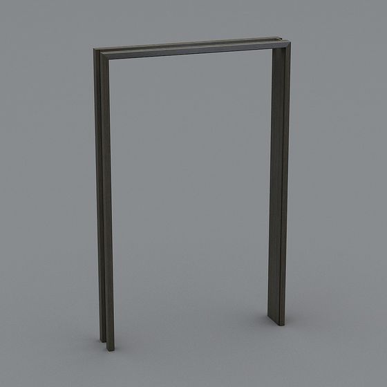Sleek Metal Frame 3D model for Modern Aesthetics