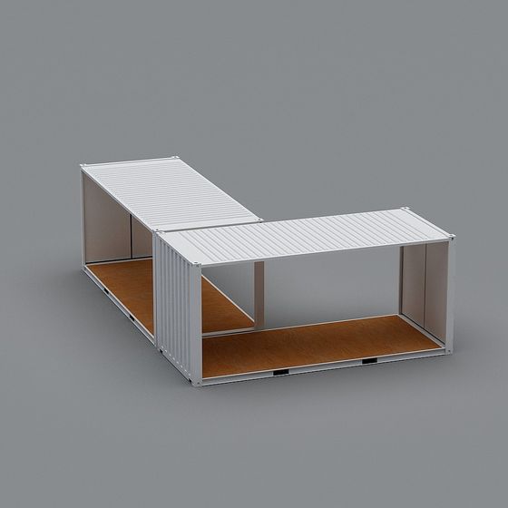 Stylish Container Modular House 3D model