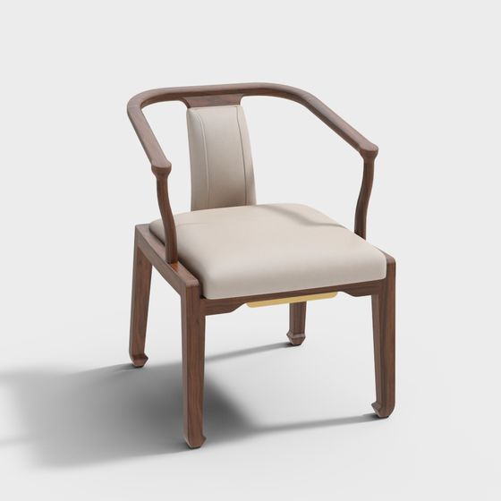 Elegant Low-Polygon 3D Chair Model