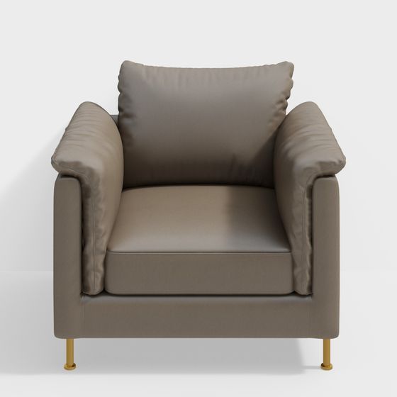 Cozy Corner Low-Poly Sofa 3D Model