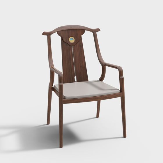 Classic Elegance Armchair 3D model
