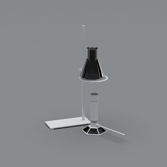 Futuristic Laboratory Table Lamp 3D model
