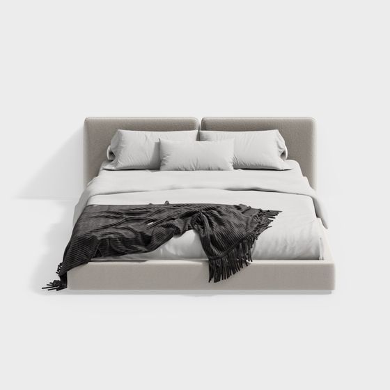 cream bed