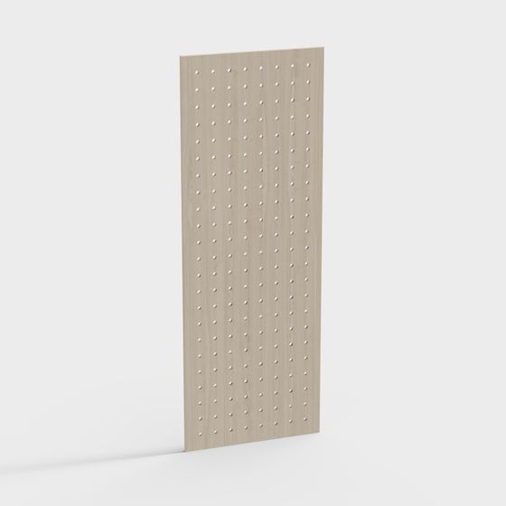 Pegboard Panel 3D model