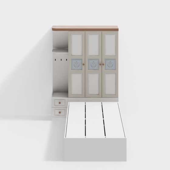 Royal Wardrobe 3D model for Elegant Interiors