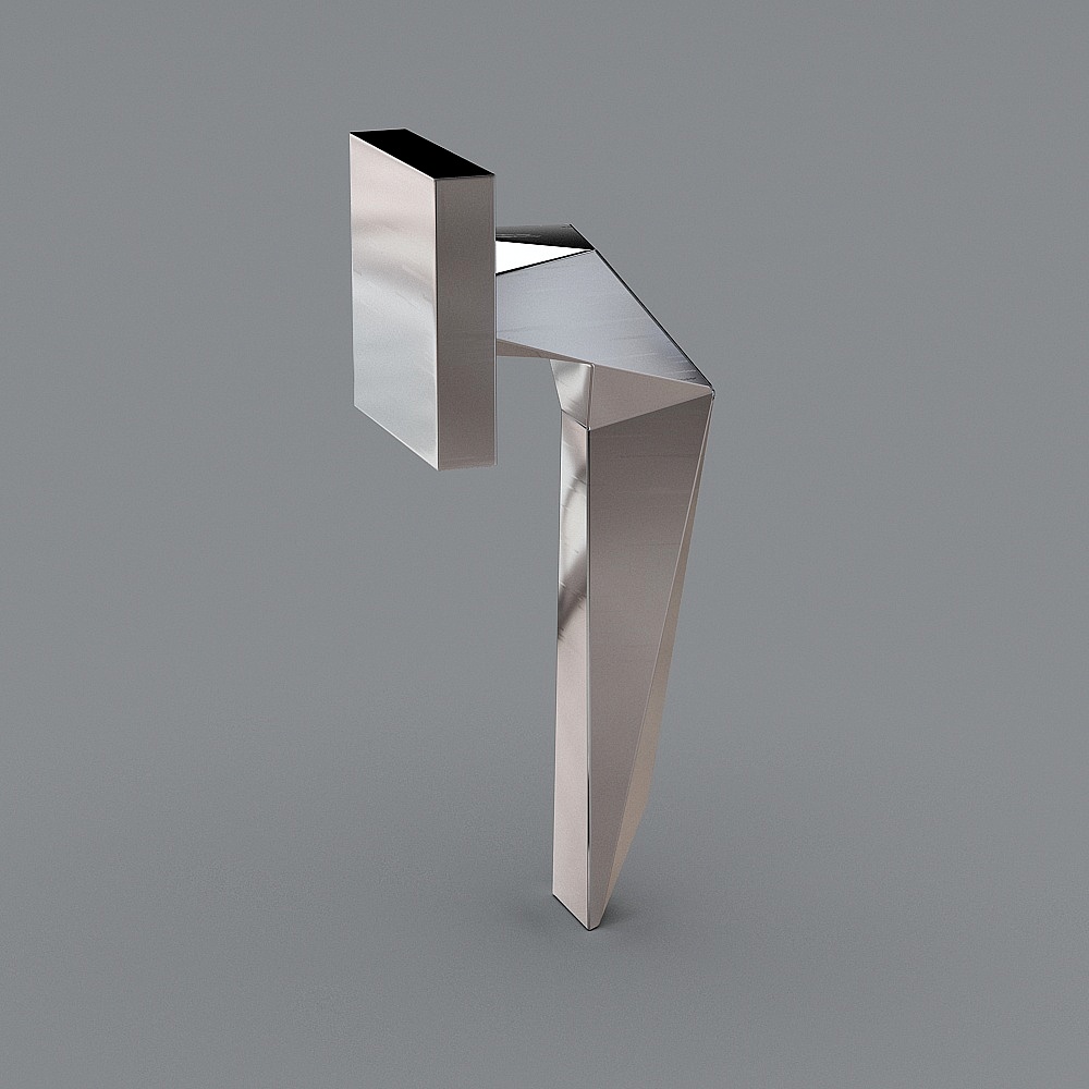 Urban Guardian Low Poly 3D model for Futuristic Design