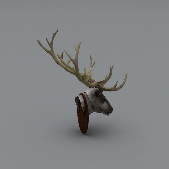 Majestic Deer Head 3D model for Creative Projects