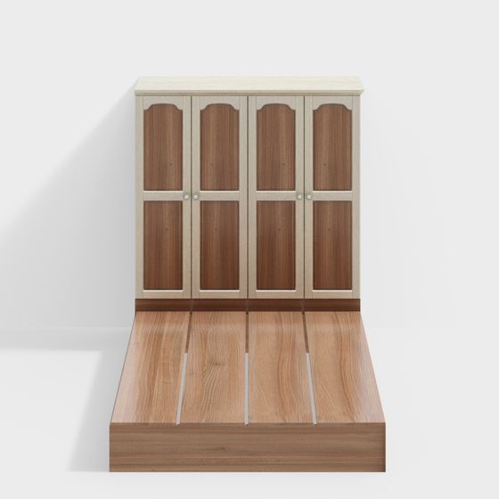 Country Style Storage Cabinet 3D model