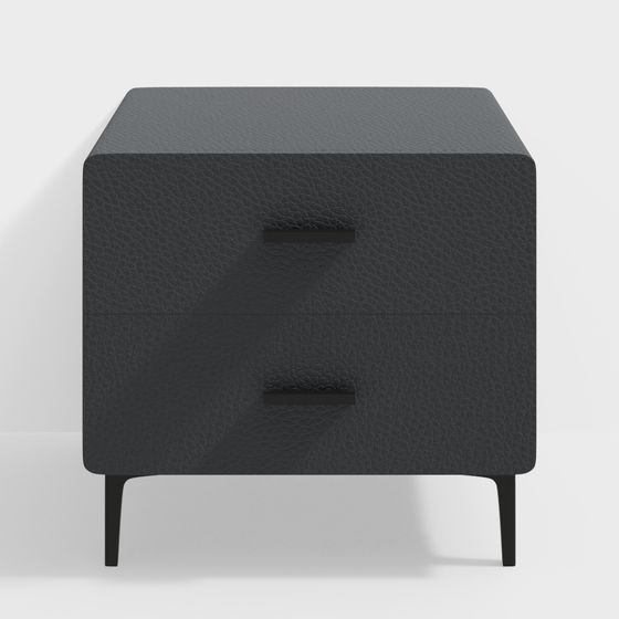 Stylish Bedside Table 3D model for Modern Interiors