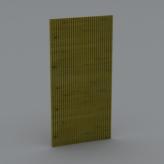 Realistic Wooden Plank Wall 3D model