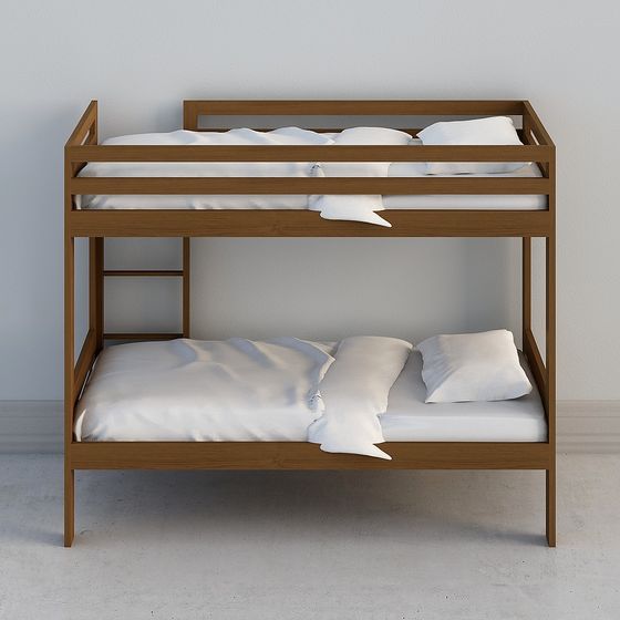Stylish Modern Bunk Bed 3D model