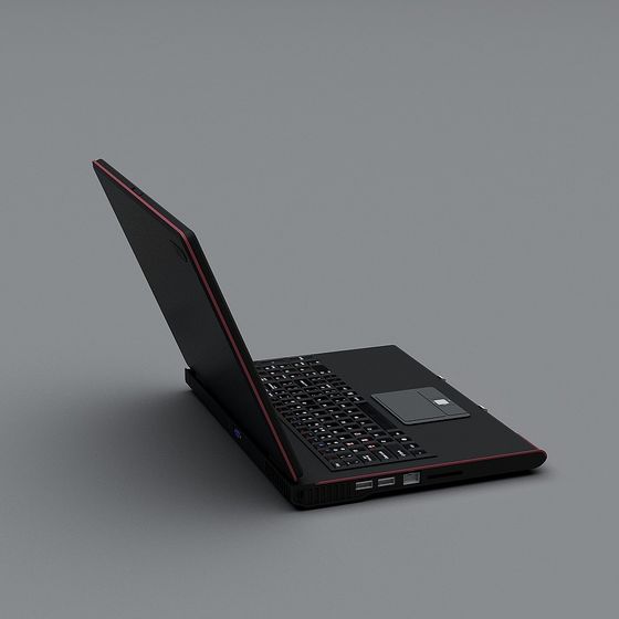 Stylish Low-Poly Laptop 3D model