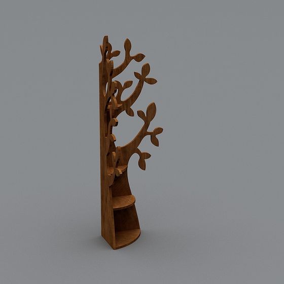 Forest Tree Bookshelf 3D Model
