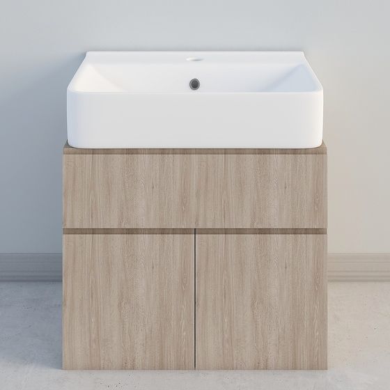 Stylish Bathroom Cabinet 3D model for Creative Projects