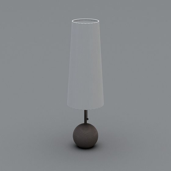 Stylish Low-Polygon Table Lamp 3D model