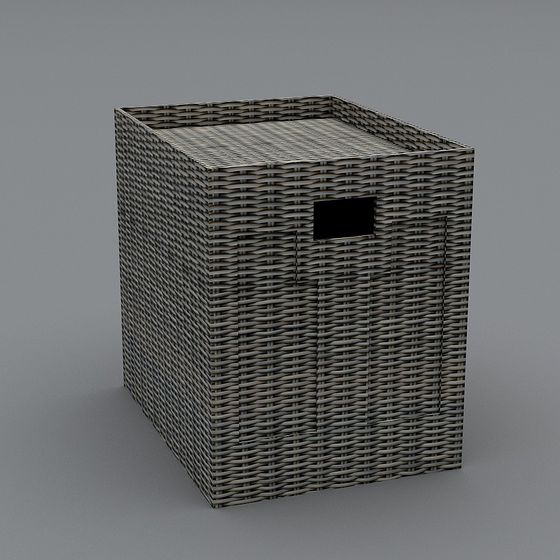 Rattan Cube 3D model for Creative Projects