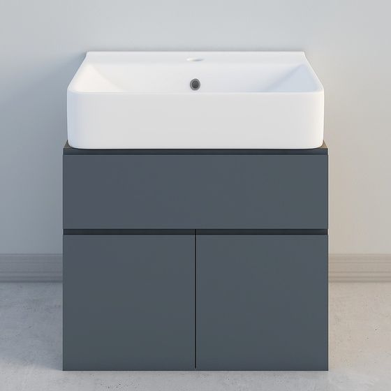 Contemporary Bathroom Cabinet 3D model for Modern Spaces