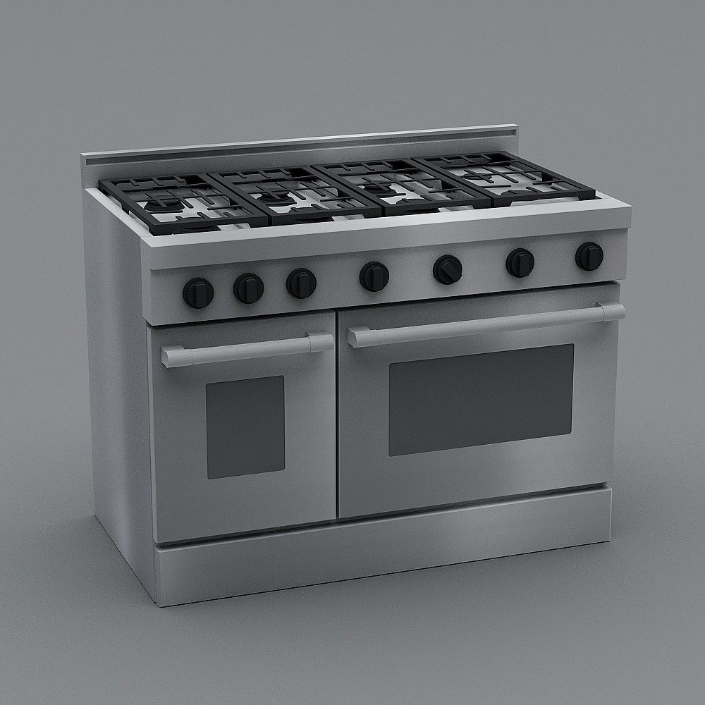 Integrated gas stove