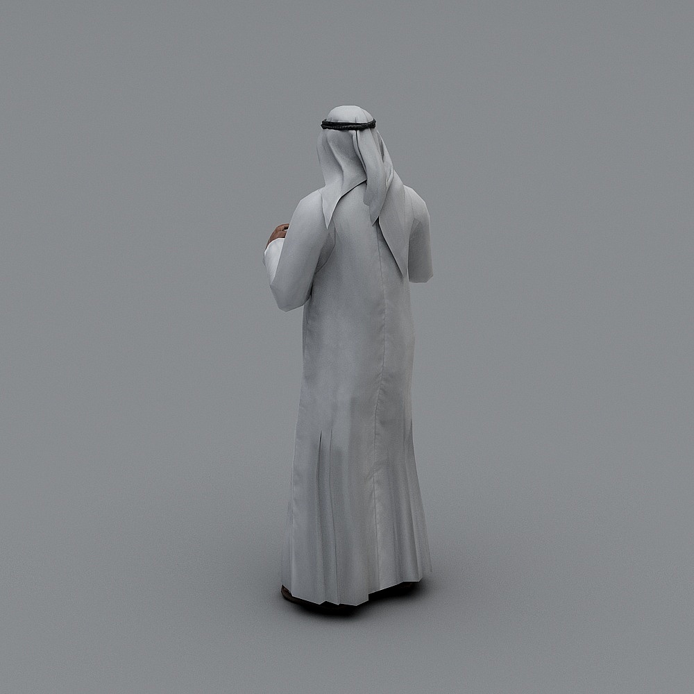 Traditional Arab Character 3D Model