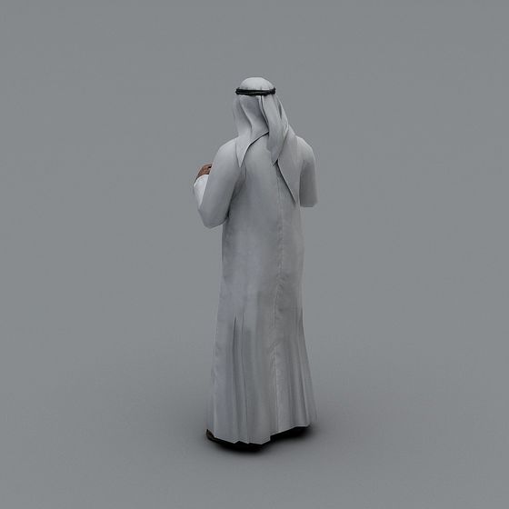 Traditional Arab Character 3D Model