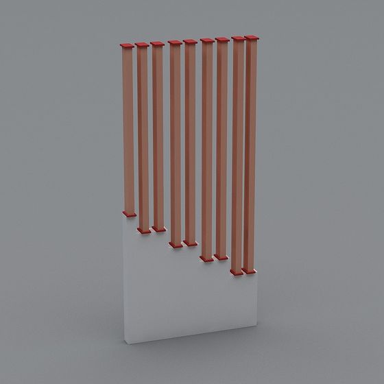 Modern Low-Polygon Column 3D Model