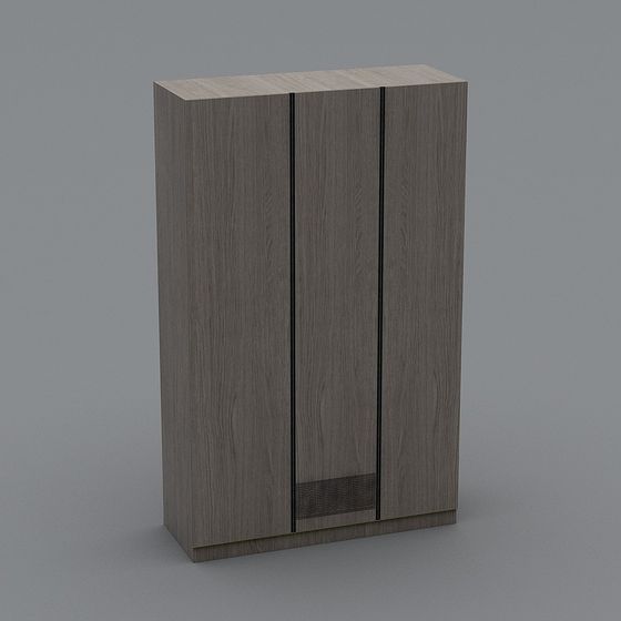 Minimalist 3D Wardrobe Model for Modern Interiors