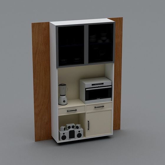 Minimalist Kitchen Cabinet 3D model