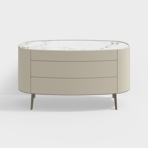 Stylish Round Table 3D model for Contemporary Spaces