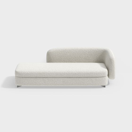 Cozy Beige Assemble Sofa 3D Model