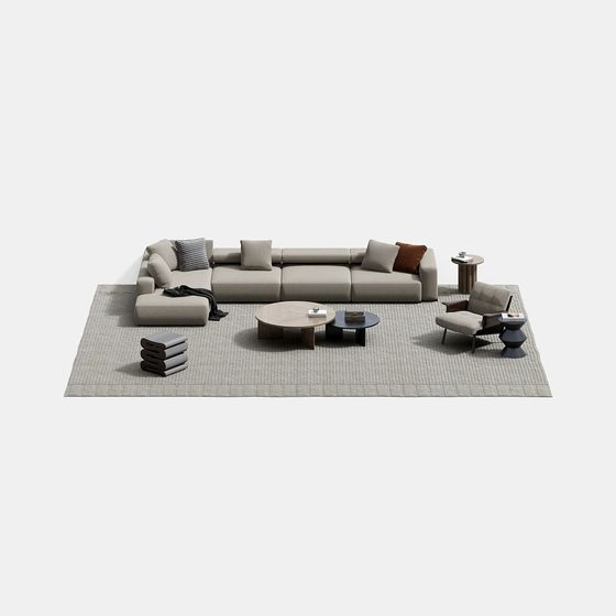 Italian Affordable Luxury Sectional Sofa
