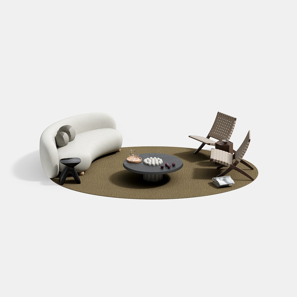 Wabi-Sabi Style Sofa Set