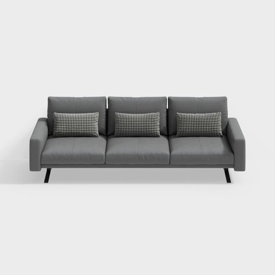 Modern Minimalist 3D Sofa Model