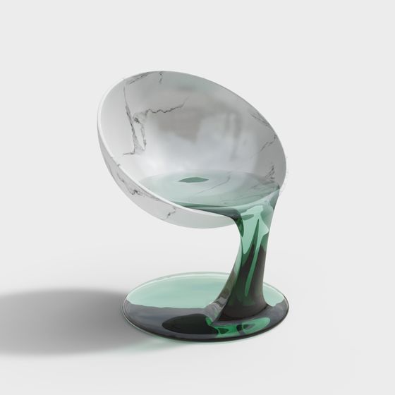 Luminous Colorful Armchair 3D model