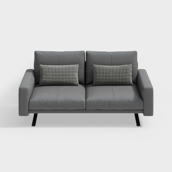 Low Polygon Stylish Sofa 3D model for Modern Interiors