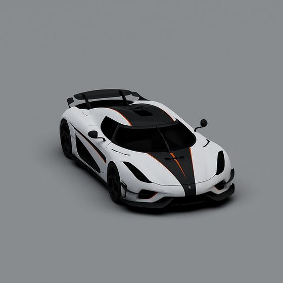 Speedster Futuristic Racing Car 3D model