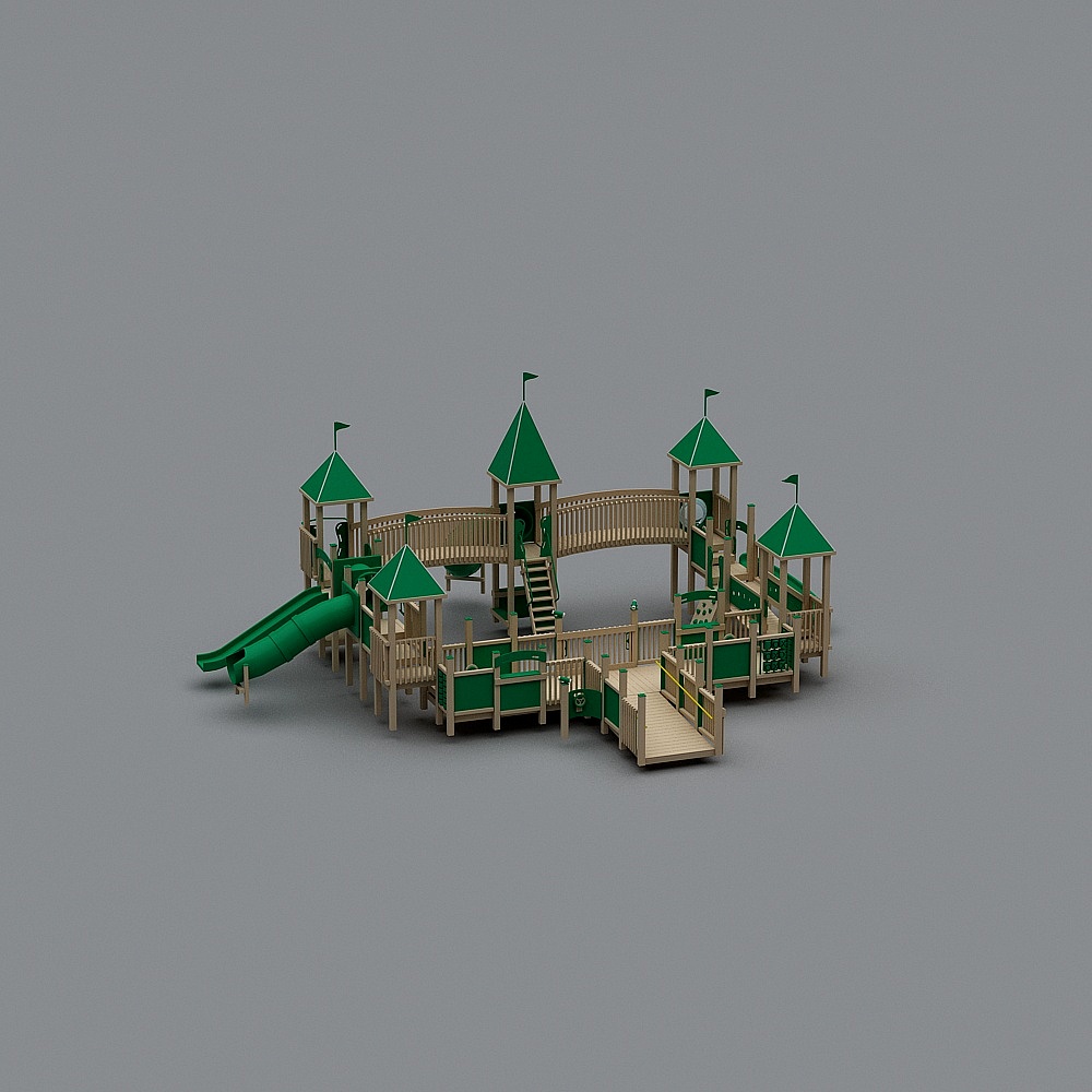 Playland 3D Model for Vibrant Playground Designs