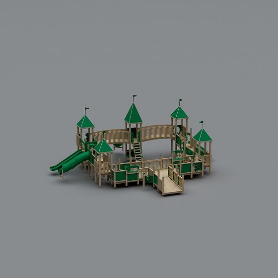 Playland 3D Model for Vibrant Playground Designs