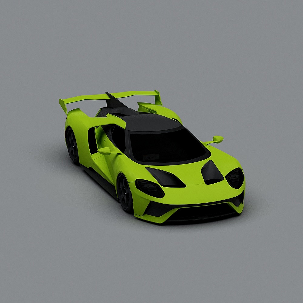 Futuristic High-Performance Sports Car 3D model