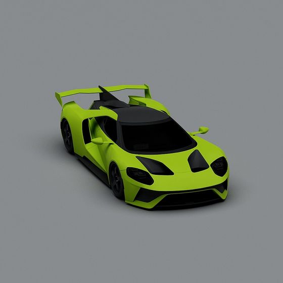 Futuristic High-Performance Sports Car 3D model