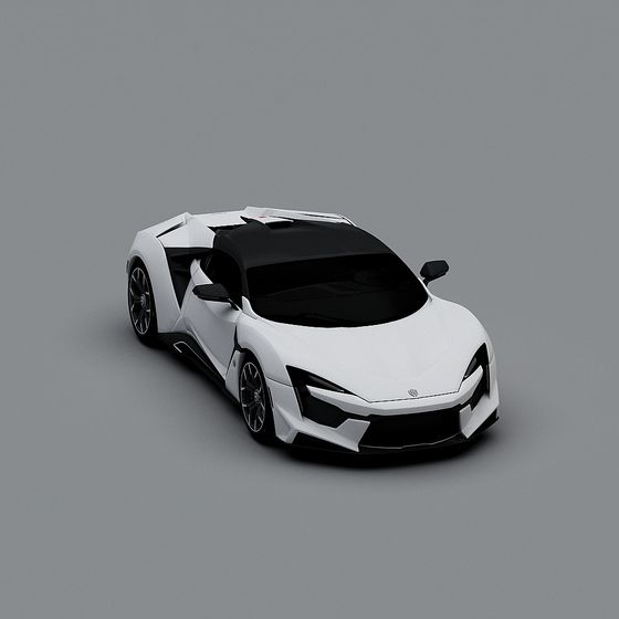 Wing of the Wind Futuristic Car 3D model