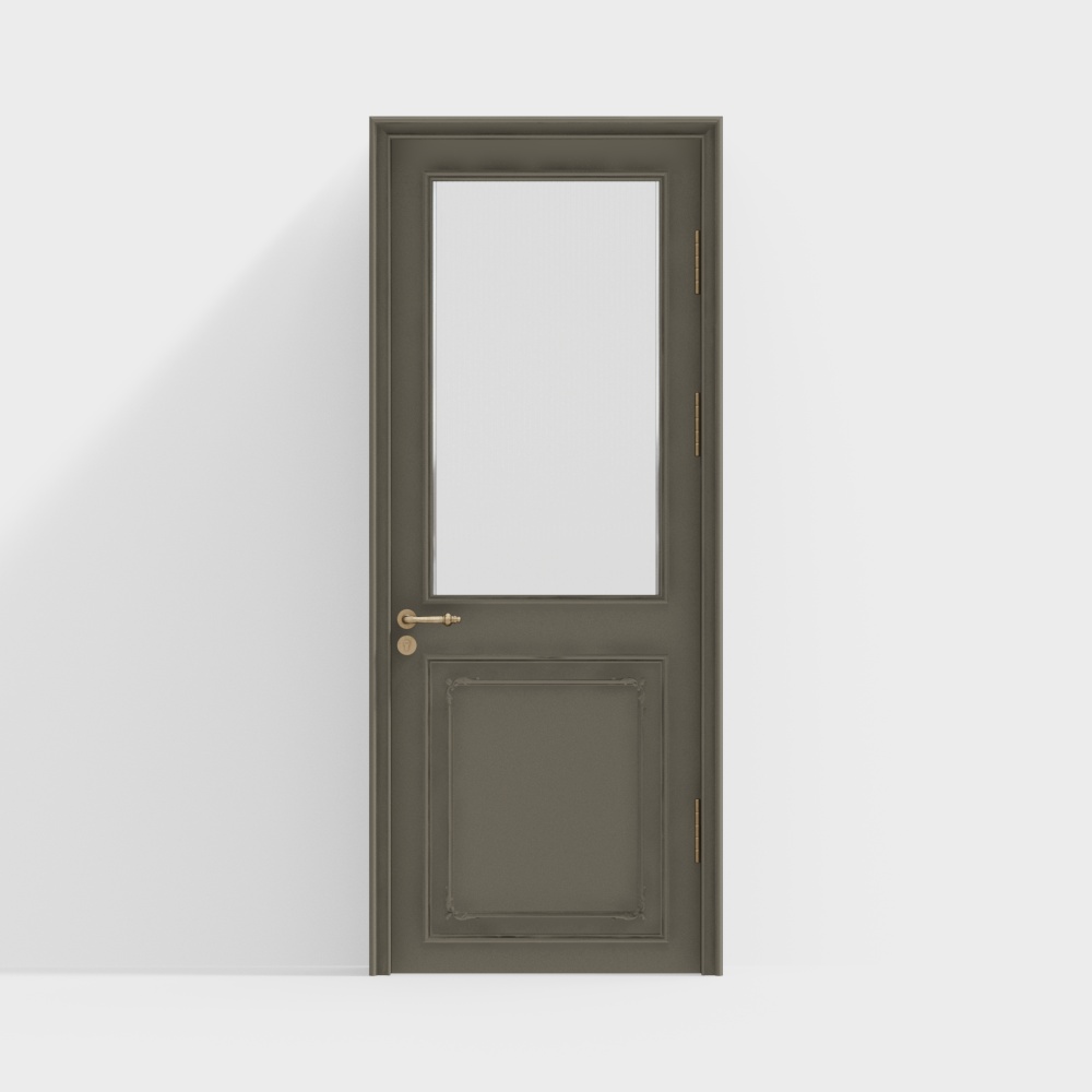 フレンチクリームグリーンシングルドア